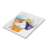 カップケーキの台所TrivetカラフルなDecoのタイル タイル (側面)