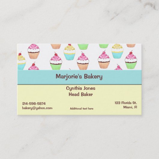 カップケーキの名刺 名刺 (正面)