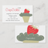 カップケーキの名刺 名刺 (正面/裏面)