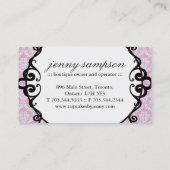 カップケーキの名刺 名刺 (裏面)