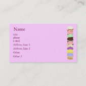 カップケーキの名刺 名刺 (裏面)