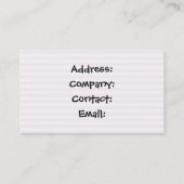 カップケーキの名刺 名刺 (裏面)