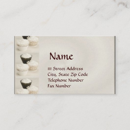 カップケーキの名刺 名刺 (正面)