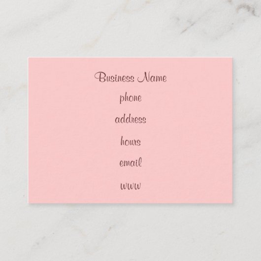 カップケーキの名刺 名刺 (裏面)