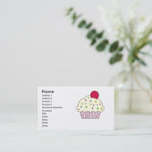 カップケーキの名刺 名刺 (スタンド正面)