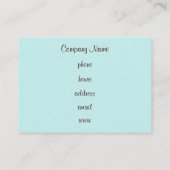 カップケーキの名刺 名刺 (裏面)