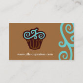 カップケーキの名刺(青い) 名刺 (裏面)