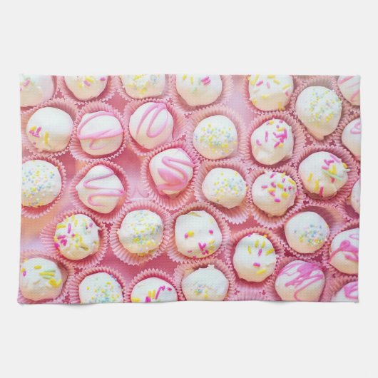 カップケーキの喜び キッチンタオル (横)
