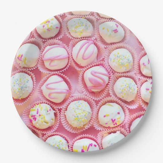 カップケーキの喜び ペーパープレート (正面)