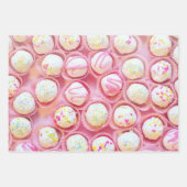 カップケーキの喜び ラッピングペーパーシート (正面)