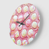 カップケーキの喜び ラージ壁時計 (傾斜)