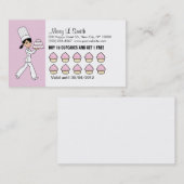 カップケーキの報酬カード2 ロイヤリティカード (正面/裏面)