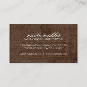 カップケーキの女の子の名刺 名刺 (裏面)