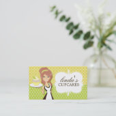 カップケーキの女性名刺 名刺 (スタンド正面)