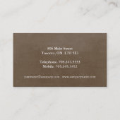 カップケーキの女性名刺 名刺 (裏面)