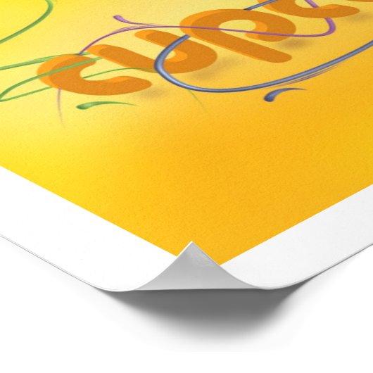 カップケーキの小便 ポスター (角)