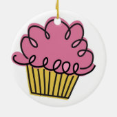 カップケーキの年 セラミックオーナメント (裏面)