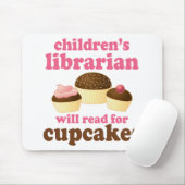 カップケーキの恋人の児童図書室長のギフト マウスパッド (マウス)