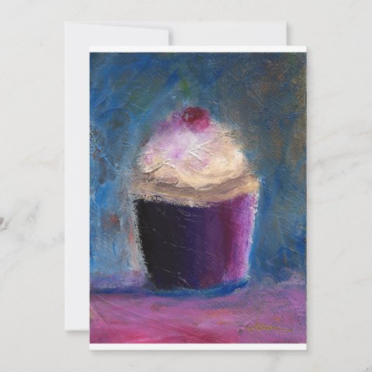 カップケーキの招待状 招待状 (正面)