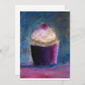 カップケーキの招待状 招待状 (正面/裏面)