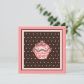 カップケーキの招待状 招待状 (スタンド正面)