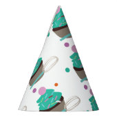 カップケーキの振り分け パーティーハット (左)