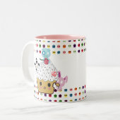 カップケーキの攻撃! 砂糖のスカル ツートーンマグカップ (正面左)