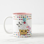 カップケーキの攻撃! 砂糖のスカル ツートーンマグカップ (左)