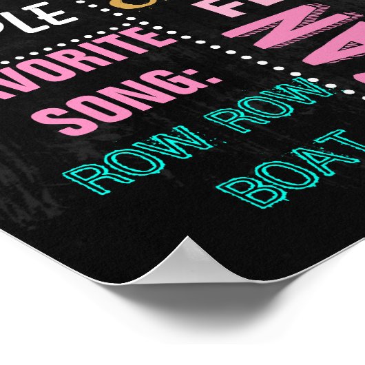 カップケーキの最初の誕生日チョークボードの看板の女の子 ポスター (角)