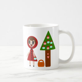 カップケーキの木と少女 コーヒーマグカップ