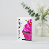 カップケーキの歓喜-砂糖菓子のデザートのペストリー 名刺 (スタンド正面)