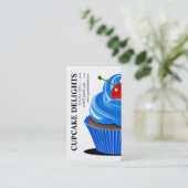 カップケーキの歓喜-砂糖菓子のデザートのペストリー 名刺 (スタンド正面)