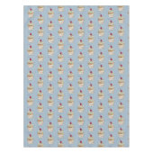 カップケーキの水彩画のイラストレーションパターン テーブルクロス (正面)