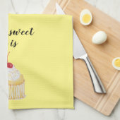 カップケーキの甘さキッチンタオル キッチンタオル (四つ折り)