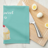 カップケーキの甘さキッチンタオル キッチンタオル (四つ折り)