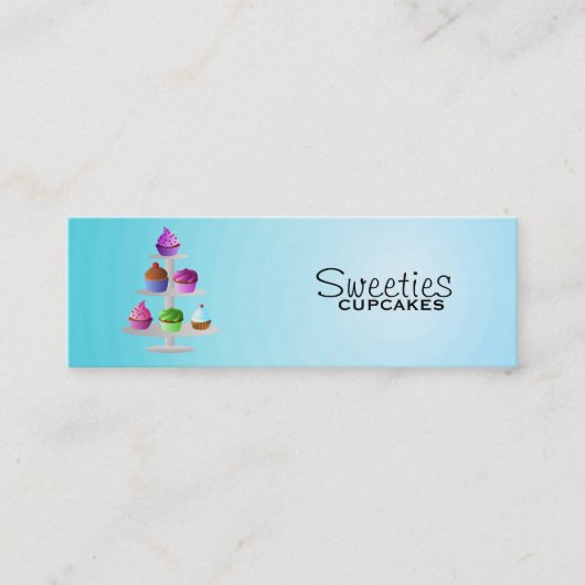 カップケーキの細い名刺 スキニー名刺 (正面)