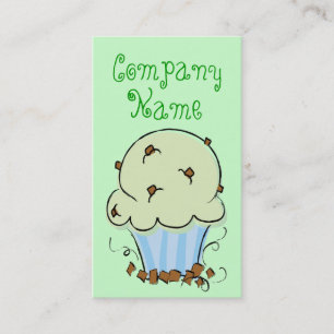 カップケーキの縦の名刺 名刺