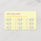 カップケーキの芸術家 名刺 (裏面)