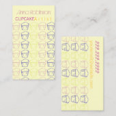 カップケーキの芸術家 名刺 (正面/裏面)