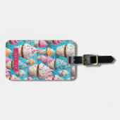 カップケーキの荷物タグ ラゲッジタグ (正面横)