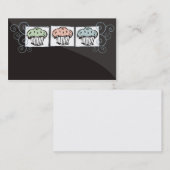 カップケーキの落書きのパン屋のベーキングの名刺2 名刺 (正面/裏面)