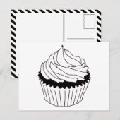 カップケーキの落書き ポストカード (正面/裏面)