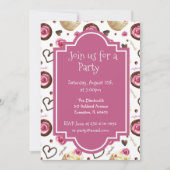 カップケーキの赤ちゃんシャワー 招待状 (正面)