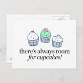 「カップケーキはいつだって歓迎」 ポストカード (正面/裏面)