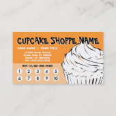 カップケーキはロイヤリティをカールします ロイヤリティカード (裏面)