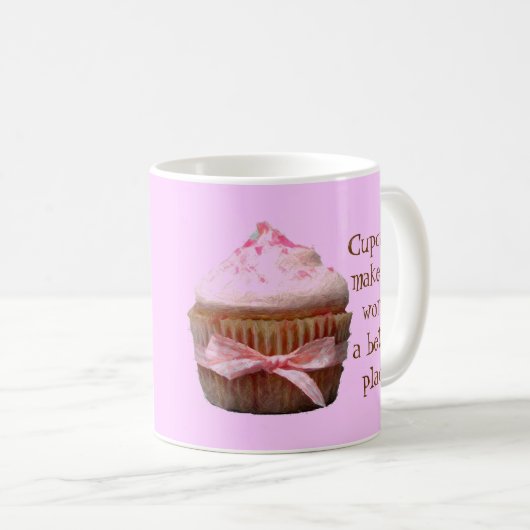 カップケーキは世界をより良い場所にする。マグ コーヒーマグカップ