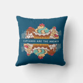 カップケーキは答えおもしろいことわざ クッション (裏面)