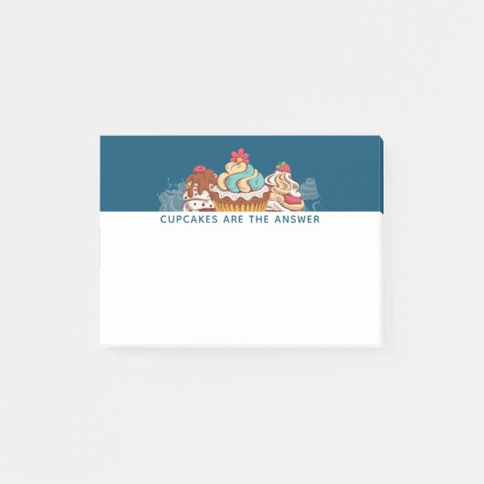 カップケーキは答えおもしろいことわざ ポストイット (正面)