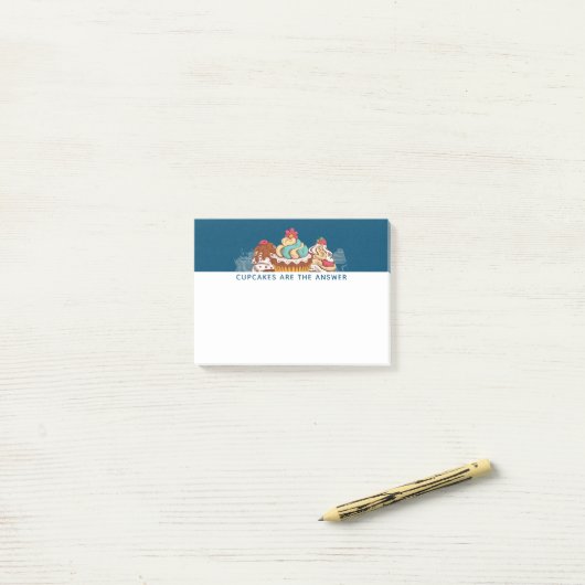 カップケーキは答えおもしろいことわざ ポストイット (デスク上)