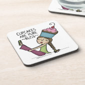 カップケーキは純粋な至福である コースター (左側)